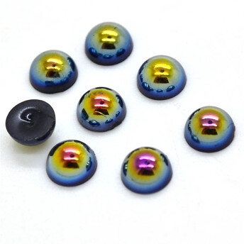 Полубусины акриловые АВ 8 мм +-200 шт. Черный