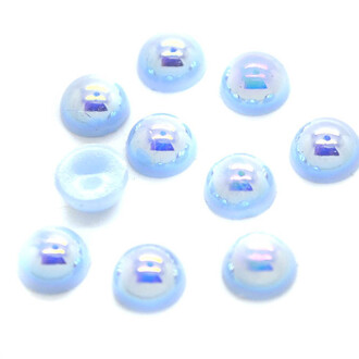 Полубусины акриловые АВ 8 мм +-200 шт. голубой АВ