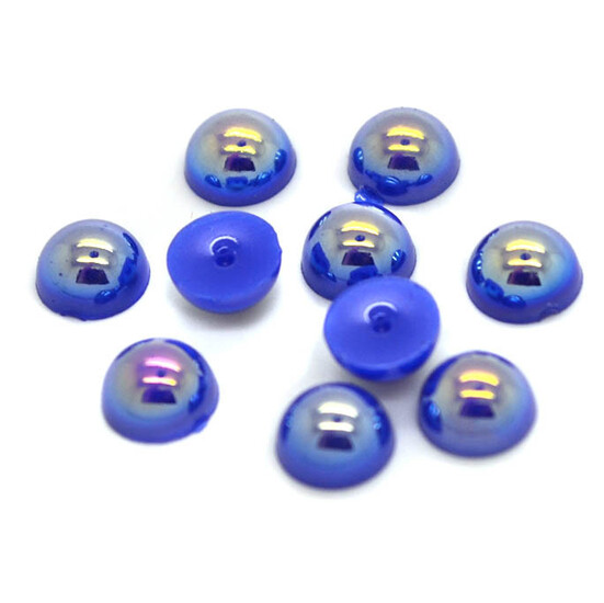 Полубусины акриловые АВ 8 мм +-200 шт. Синий