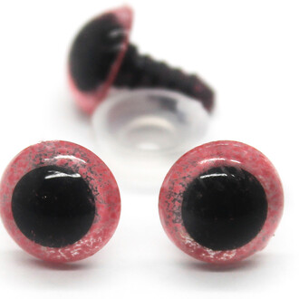 Глаза для игрушек винтовые 10 мм 30 пар Розовый