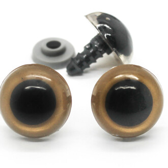 Глаза для игрушек винтовые 18 мм 10 пар Коричневый