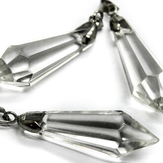 Подвеска из хрусталя Пика, Размер 45X13мм