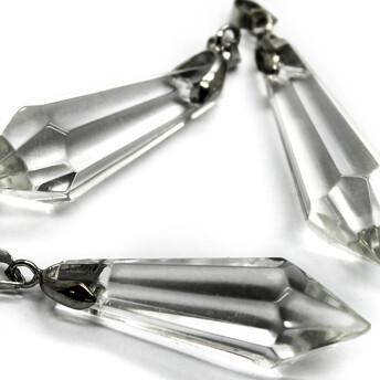 Подвеска из хрусталя Пика, Размер 45X13мм