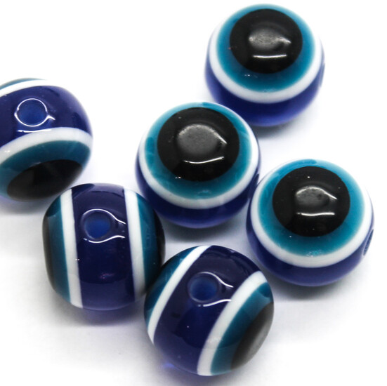 Бусины Глаз 12 мм Синий с голубым +-15 шт. в упаковке