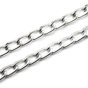 Цепь для рукоделия 6х3,5х1 мм Цвет Серебро 1м._А311