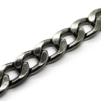 Цепь Фурнитура для сумок 16х11 мм Цвет Черный (Цена за 1 метр)_А295