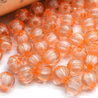 Пластиковые бусины Круглые 8 мм 25 г (+-101 шт.) Персиковый
