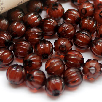 Пластиковые бусины Круглые 8 мм 25 г (+-101 шт.) Коричневый