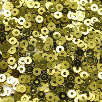 Пайетки круглые 3 мм 25 г Золото