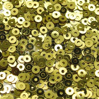 Пайетки круглые 4 мм 25 г Золото