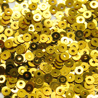 Пайетки круглые 3 мм 25 г Золото