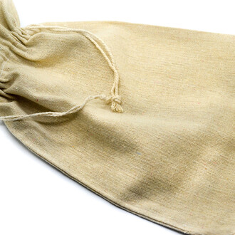 Подарочный мешочек из мешковины 20x30 см (+-5 мм) 1 шт. Бежевый