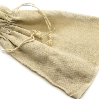 Подарочный мешочек из мешковины 13х18 см (+-5 мм) 1 шт. Бежевый