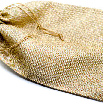 Подарочный мешочек из джута 20x30 см (+-5 мм) 1 шт. Бежевый