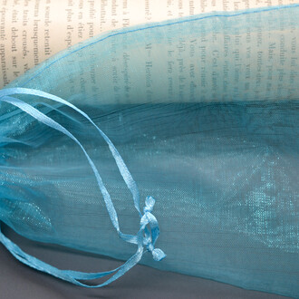 Подарочный мешочек из органзы 9х12 см (+-5 мм) 1 шт. Голубой