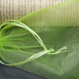 Подарочный мешочек из органзы 9х12 см (+-5 мм) 1 шт. Салатовый