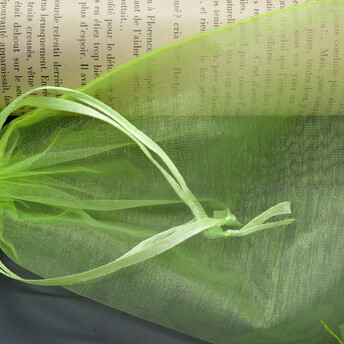 Подарочный мешочек из органзы 13х18 см (+-5 мм) 1 шт. Салатовый