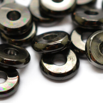 Металлические бусины Плоские Латунь 6х1,5 мм 20 шт. Чернение_CC303/6N