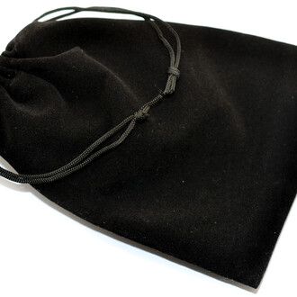 Подарочный мешочек из бархата 10х12 см (+-5 мм) 1 шт. Черный