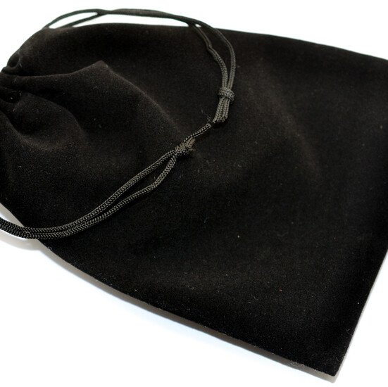 Подарочный мешочек из бархата 10х12 см (+-5 мм) 1 шт. Черный