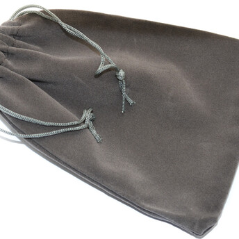 Подарочный мешочек из бархата 10х12 см (+-5 мм) 1 шт. Серый