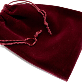 Подарочный мешочек из бархата 10х12 см (+-5 мм) 1 шт. Бордовый