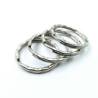 Основа для брелка Кольцо 28 мм 10 шт. Платина