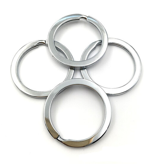 Основа для брелка кольцо 25 мм 10 шт. Цвет Платина