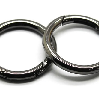 Колецо карабин круглое 60х5 мм Ø 50 мм Черный никель