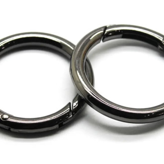 Кольцо карабин круглое 48х5 мм Ø37 мм Черный никель