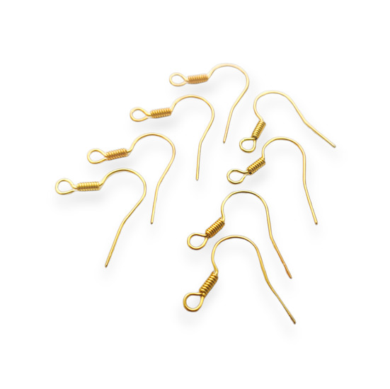 Швензы "пружина" 18х16 мм 100 пар золото рыжее