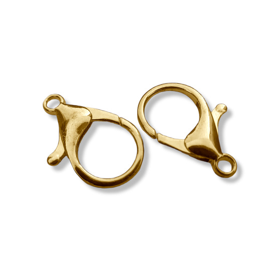 Карабин 33 мм в упаковке 1шт Золото