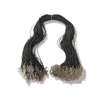 Шнурок на шею каучук 1.5 мм 60 см.