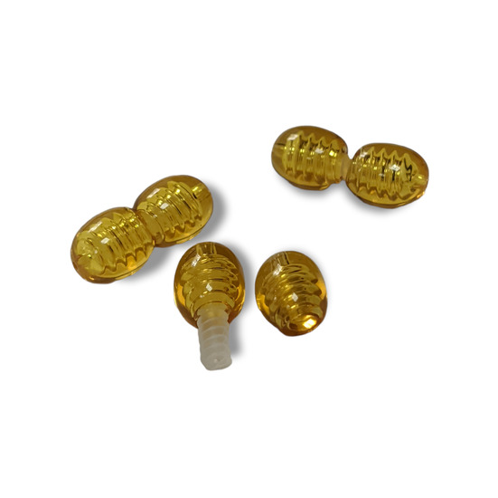 Замок закрутка Янтарный 16х7 мм 5 шт._101