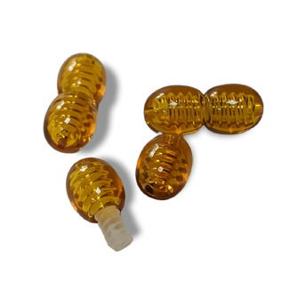 Замок закрутка Янтарный 16х7 мм 5 шт._102