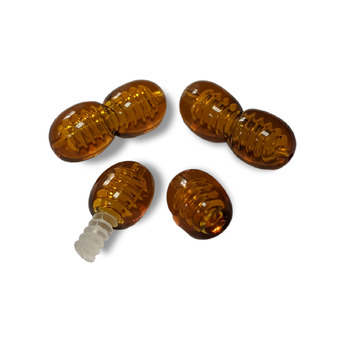 Замок закрутка Янтарный 16х7 мм 5 шт._103