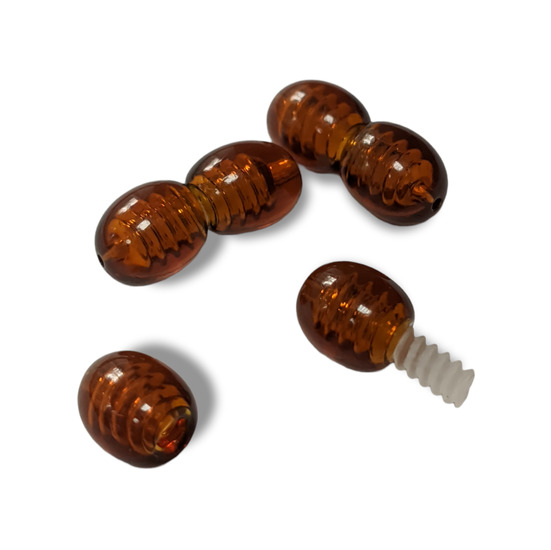 Замок закрутка Янтарный 16х7 мм 5 шт._104