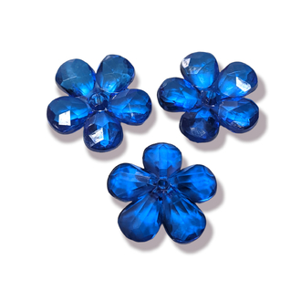 Пластиковые бусины ок 23 мм +-20 шт. Электрик