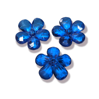 Пластиковые бусины ок 23 мм +-20 шт. Электрик