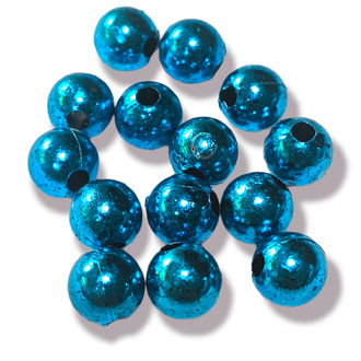 Пластиковые бусины Круглые Светло-Синий 8 мм 25 г (+-90 шт.)