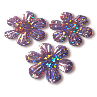 Пайетки цветочек 24 мм 25 г Розовый