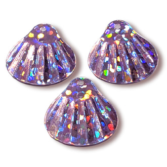 Пайетки ракушка 14х13 мм 25 г Розовый