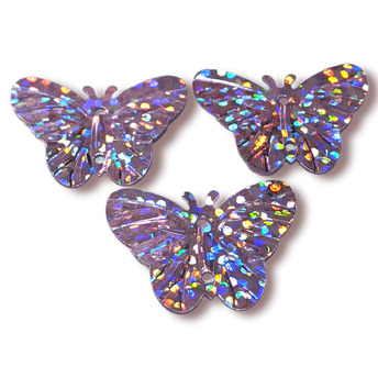 Пайетки бабочка 22х18 мм 25 г Розовый