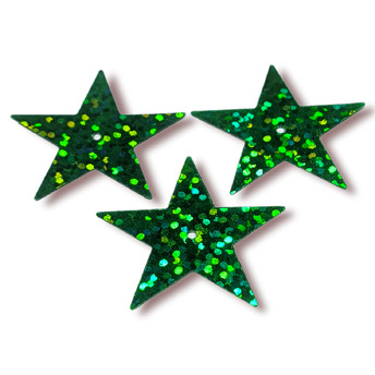 Пайетки звездочка 28х27 мм 25 г Зеленый