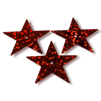 Пайетки звездочка 28х27 мм 25 г Красный