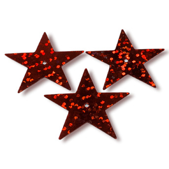 Пайетки звездочка 28х27 мм 25 г Красный