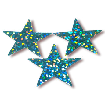 Пайетки звездочка 28х27 мм 25 г Голубой
