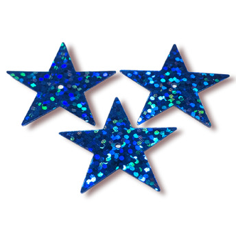 Пайетки звездочка 28х27 мм 25 г Синий