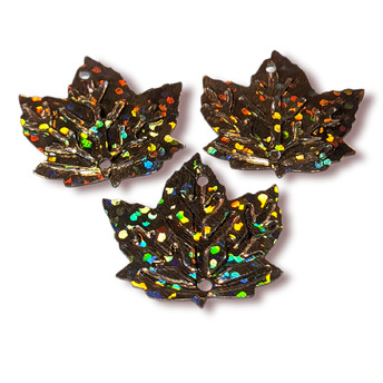 Пайетки листочек 22х22 мм 25 г Коричневый