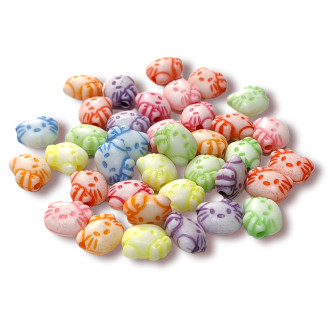 Пластиковые бусины Котик 10х8х5 мм +-25 г (+-85 шт.) Разноцветные